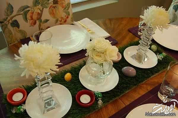 میز صبحانه زیبا سبزه